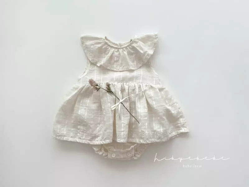 Hi Byebebe - Korean Baby Fashion - #babyboutiqueclothing - Iris Check Bodysuit - 2