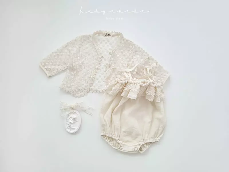 Hi Byebebe - Korean Baby Fashion - #babyboutiqueclothing - Eve Lace Bodysuit - 4