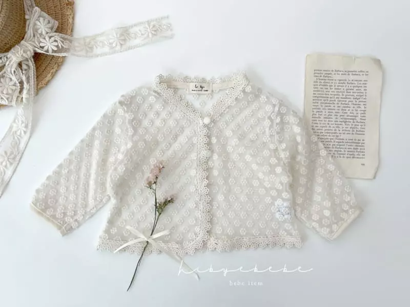 Hi Byebebe - Korean Baby Fashion - #babyclothing - Anfant Lace Cardigan - 2