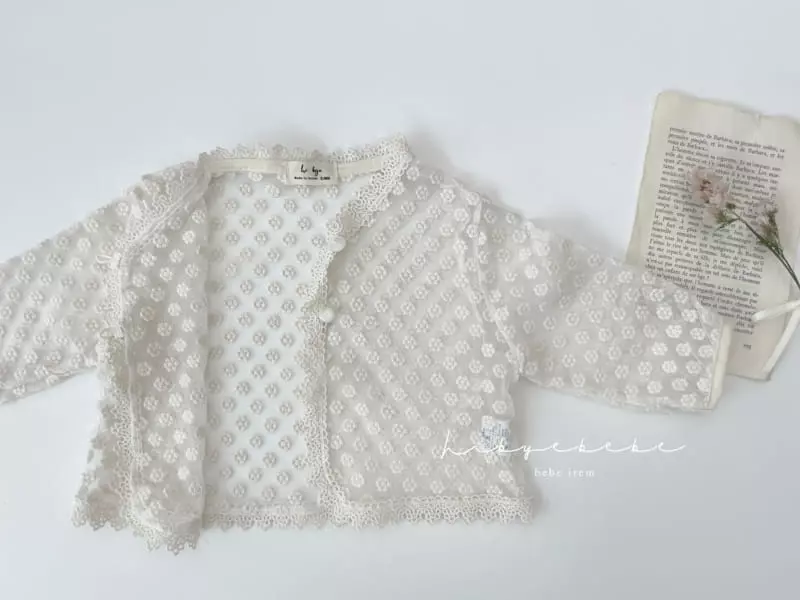 Hi Byebebe - Korean Baby Fashion - #babygirlfashion - Anfant Lace Cardigan - 5