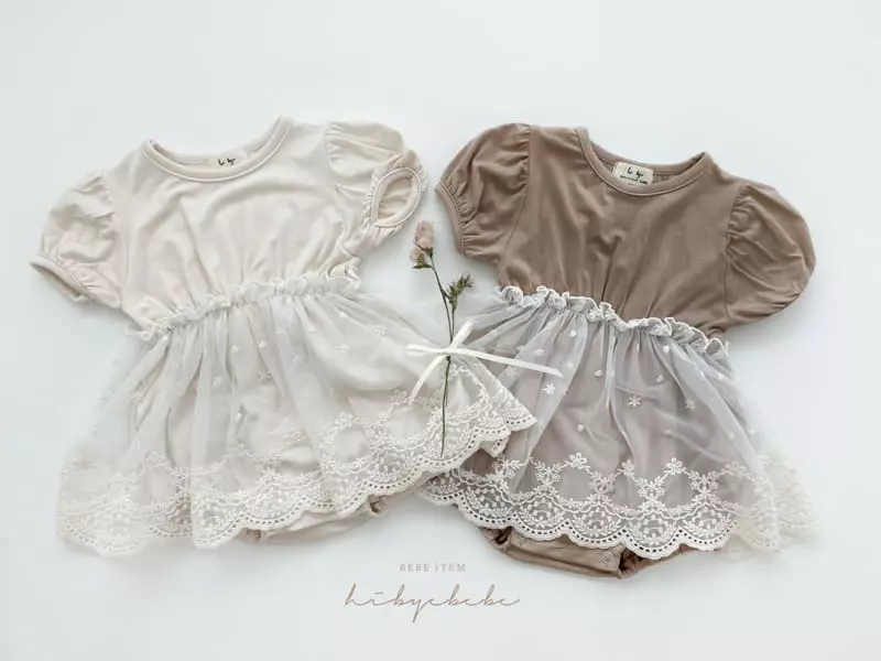 Hi Byebebe - Korean Baby Fashion - #babygirlfashion - May Lace Bodysuit - 3