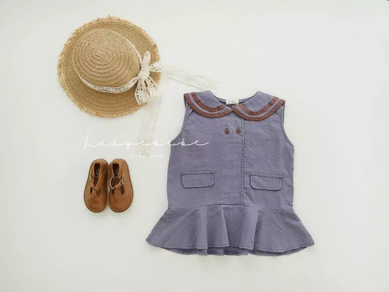 Hi Byebebe - Korean Baby Fashion - #babygirlfashion - Chocolat Sailor One-piece