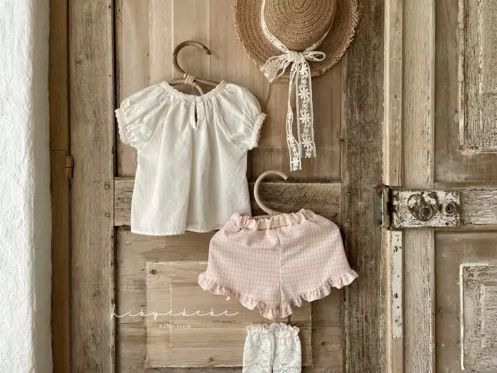 Hi Byebebe - Korean Baby Fashion - #babygirlfashion - Cream Cheese Blouse - 2