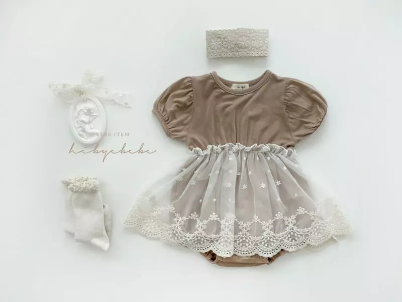 Hi Byebebe - Korean Baby Fashion - #babygirlfashion - May Lace Bodysuit - 4