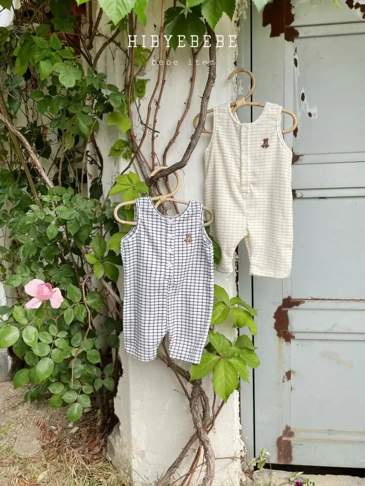 Hi Byebebe - Korean Baby Fashion - #babylifestyle - Col Col Check Bodysuit - 3
