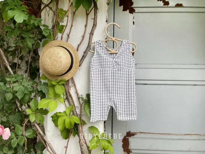 Hi Byebebe - Korean Baby Fashion - #babylifestyle - Col Col Check Bodysuit - 4