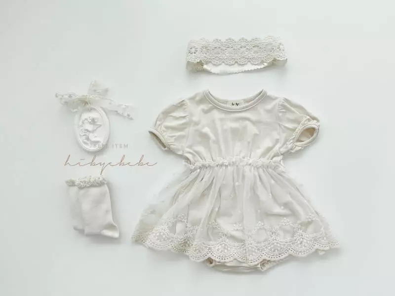 Hi Byebebe - Korean Baby Fashion - #babyootd - May Lace Bodysuit - 6