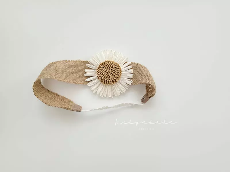 Hi Byebebe - Korean Baby Fashion - #babyoutfit - Summer Straw Hairband Sun Flower - 3