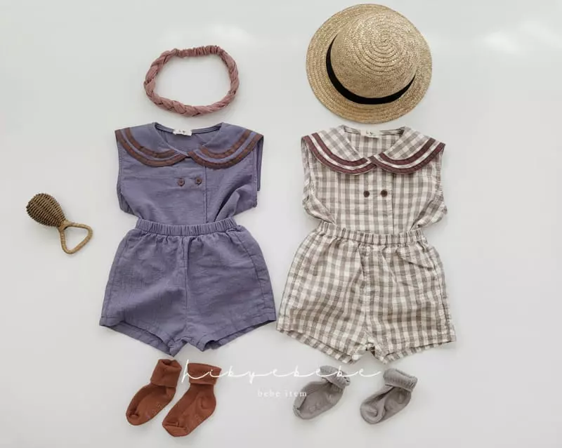 Hi Byebebe - Korean Baby Fashion - #babywear - Chocolat Sailor One-piece - 7