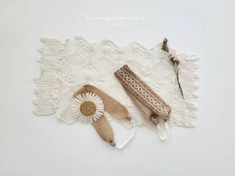 Hi Byebebe - Korean Baby Fashion - #babywear - Summer Straw Hairband Sun Flower - 5