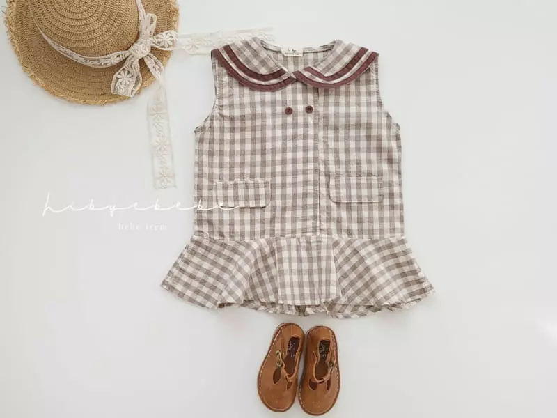 Hi Byebebe - Korean Baby Fashion - #onlinebabyboutique - Chocolat Sailor One-piece - 8