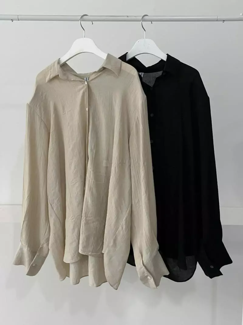 Highcolor - Korean Women Fashion - #momslook - Wrinkle Top Bottom Set - 4