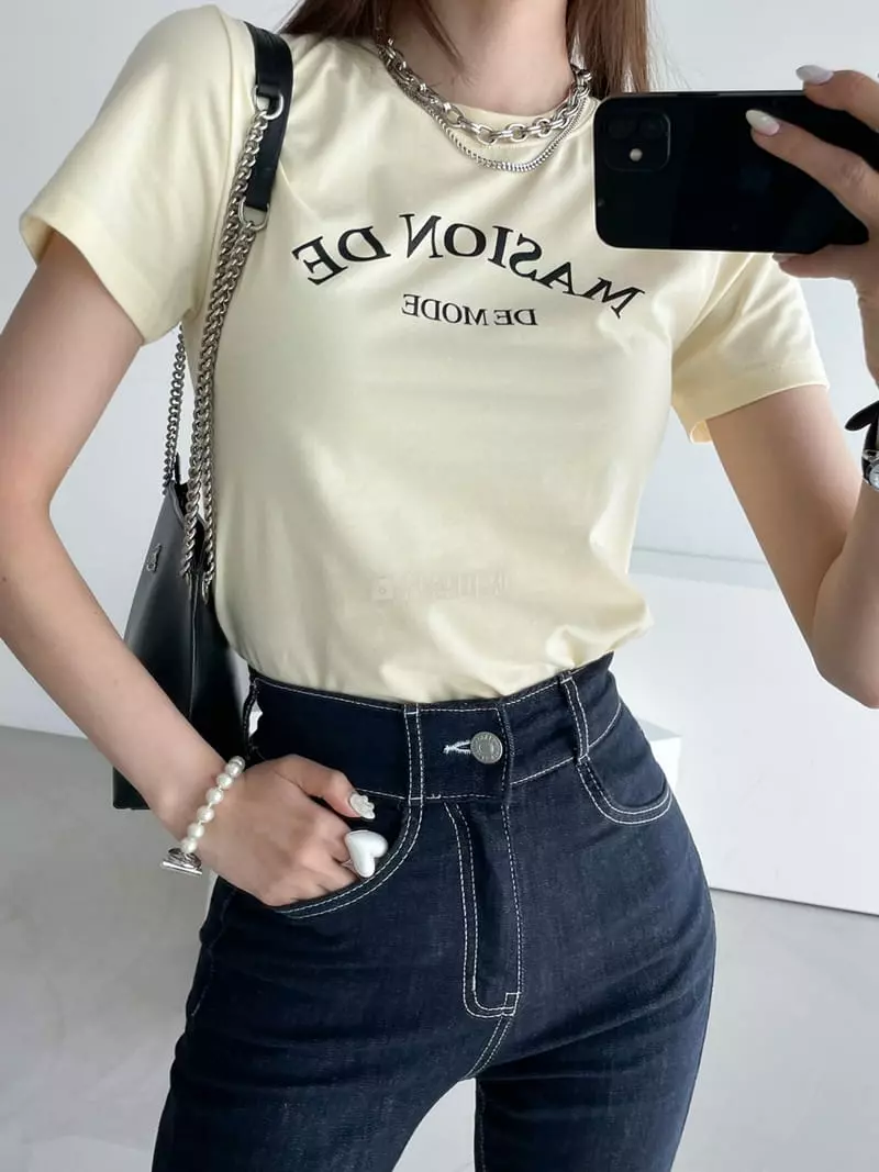 Highcolor - Korean Women Fashion - #romanticstyle - Mood Tee - 3