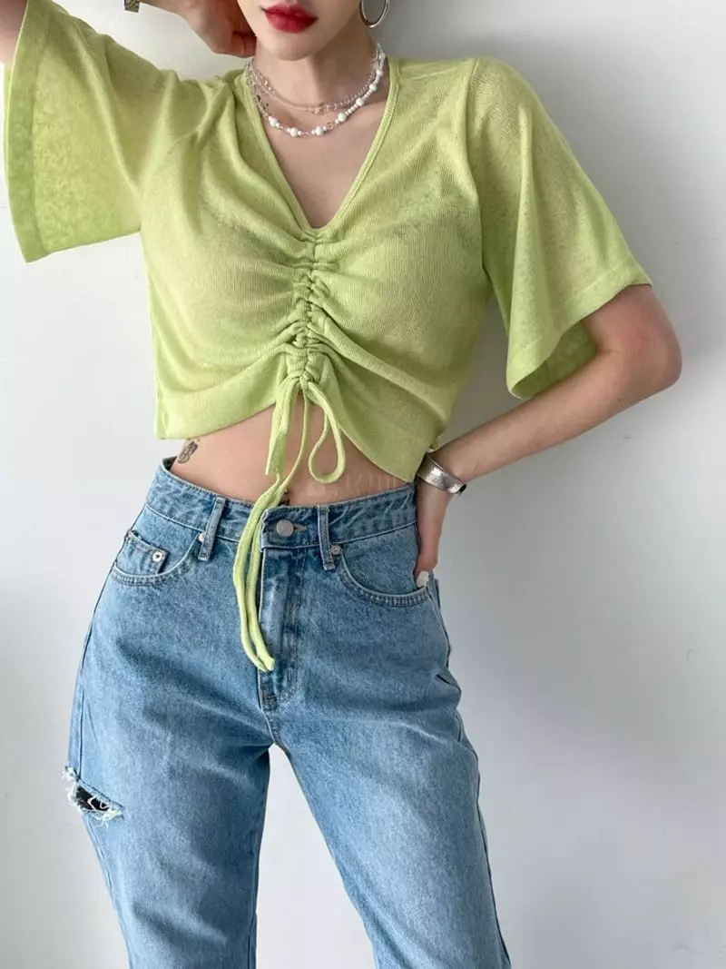 Highcolor - Korean Women Fashion - #thatsdarling - Rose Tunnel Tee - 3