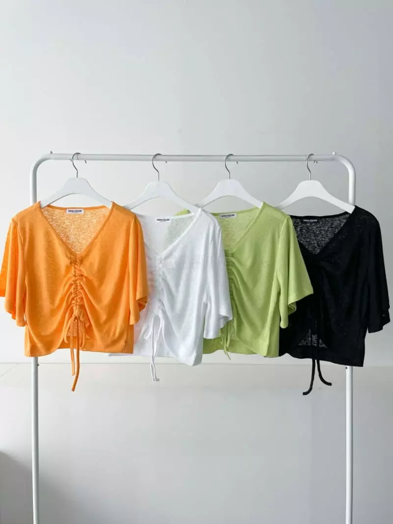 Highcolor - Korean Women Fashion - #thatsdarling - Rose Tunnel Tee - 4