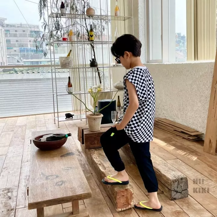 Hikiki - Korean Children Fashion - #fashionkids - Checker Sleeveless Tee - 11