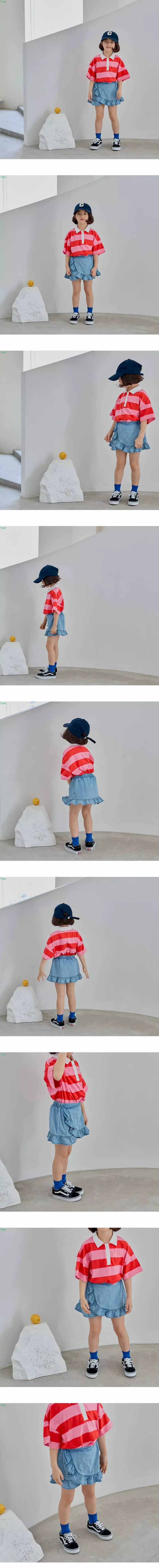 Honeybee - Korean Children Fashion - #childofig - Frill Denim Skirt - 2
