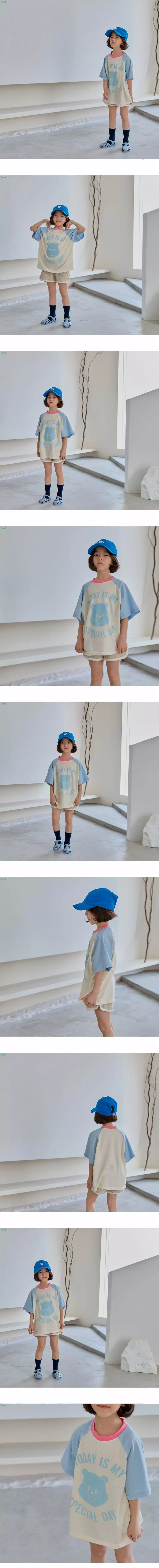 Honeybee - Korean Children Fashion - #childrensboutique - Color Bear Raglan Tee - 2