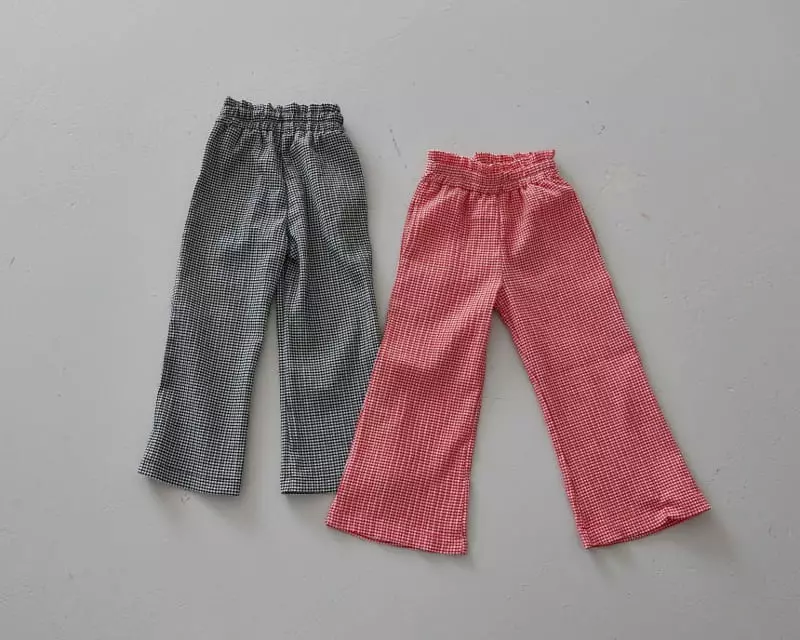 Honeybee - Korean Children Fashion - #designkidswear - Check Pants