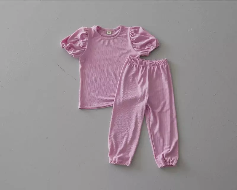 Honeybee - Korean Children Fashion - #fashionkids - Puff Top Bottom Set