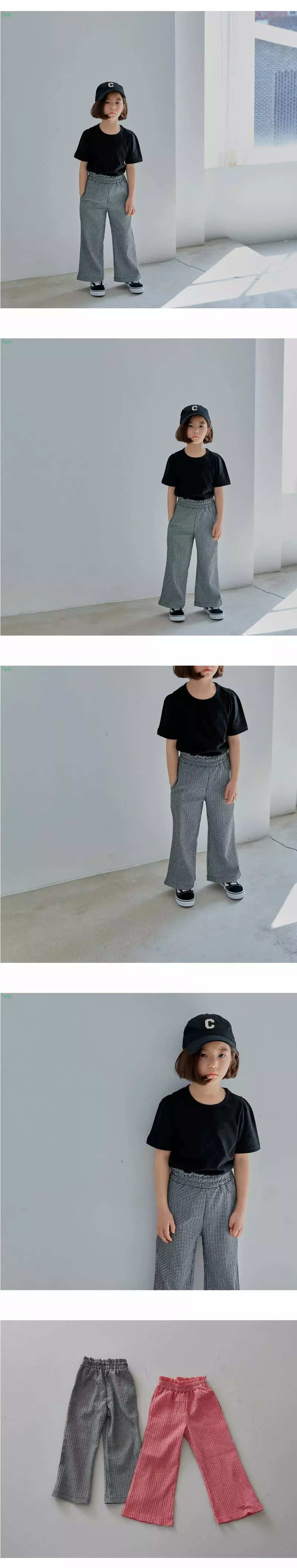 Honeybee - Korean Children Fashion - #fashionkids - Check Pants - 4