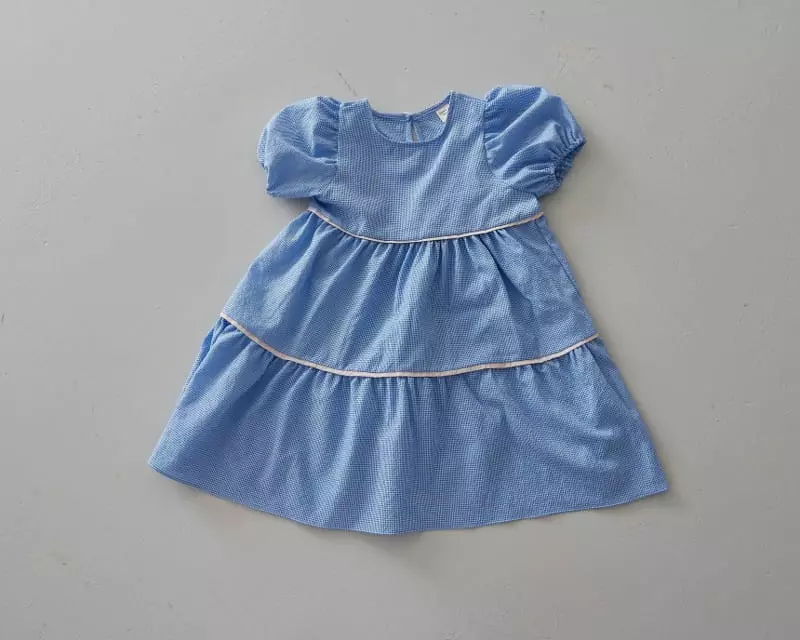 Honeybee - Korean Children Fashion - #kidsshorts - Check One-piece