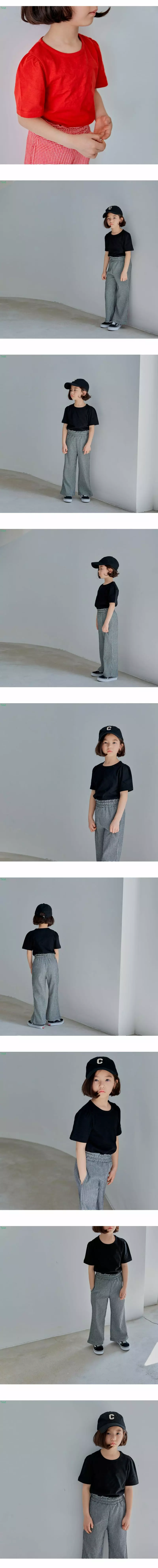 Honeybee - Korean Children Fashion - #kidsshorts - Sleeve Shirring Tee - 3
