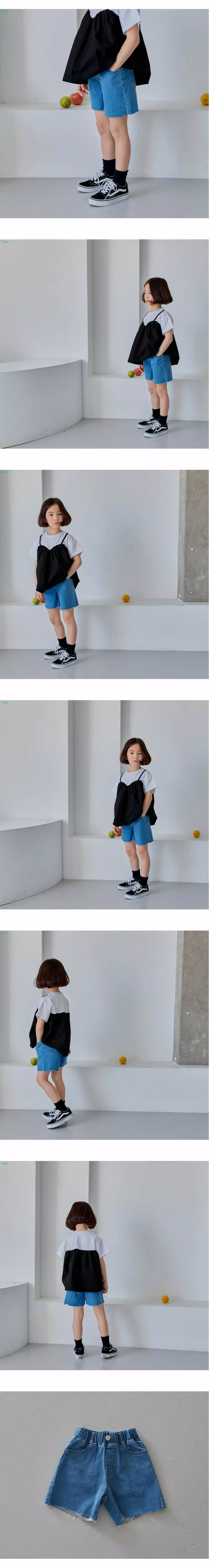 Honeybee - Korean Children Fashion - #minifashionista - Denim Span Shorts - 3
