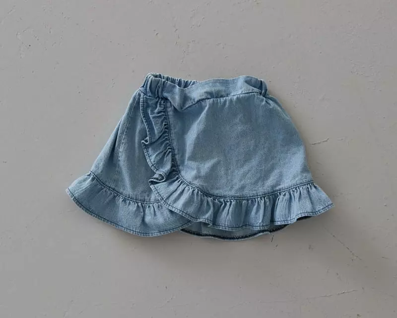 Honeybee - Korean Children Fashion - #prettylittlegirls - Frill Denim Skirt