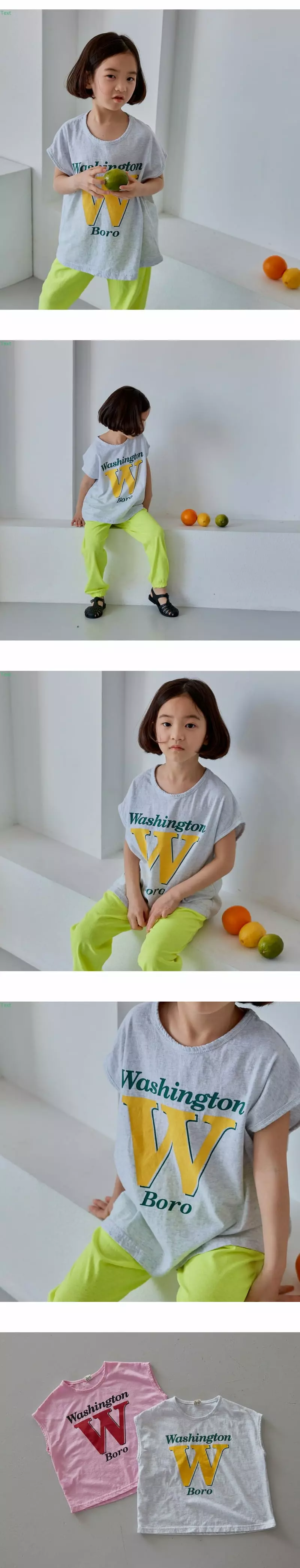 Honeybee - Korean Children Fashion - #toddlerclothing - W Sleeveless Tee - 4