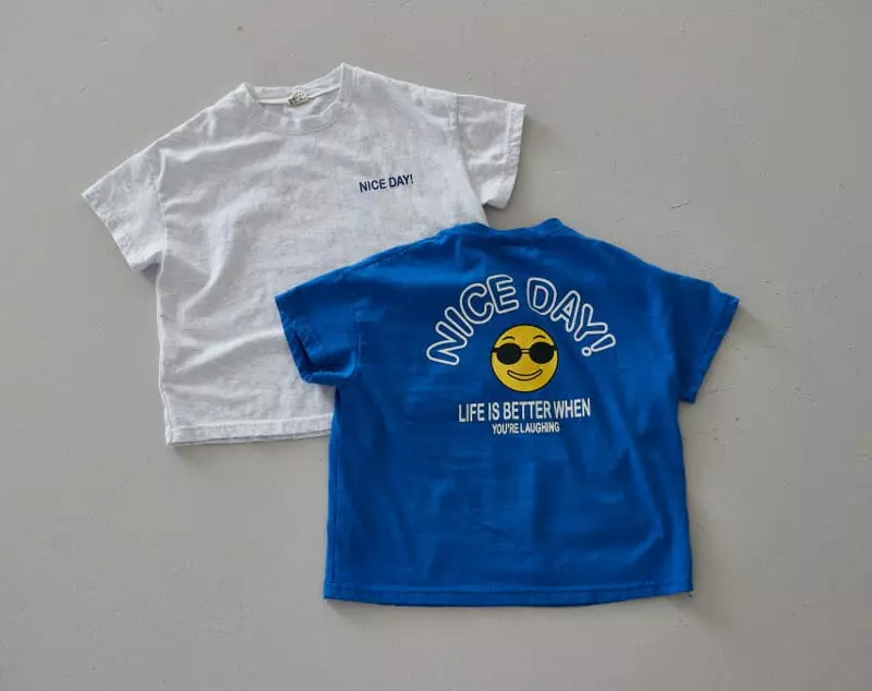 Honeybee - Korean Children Fashion - #todddlerfashion - Nice Day Smile Tee
