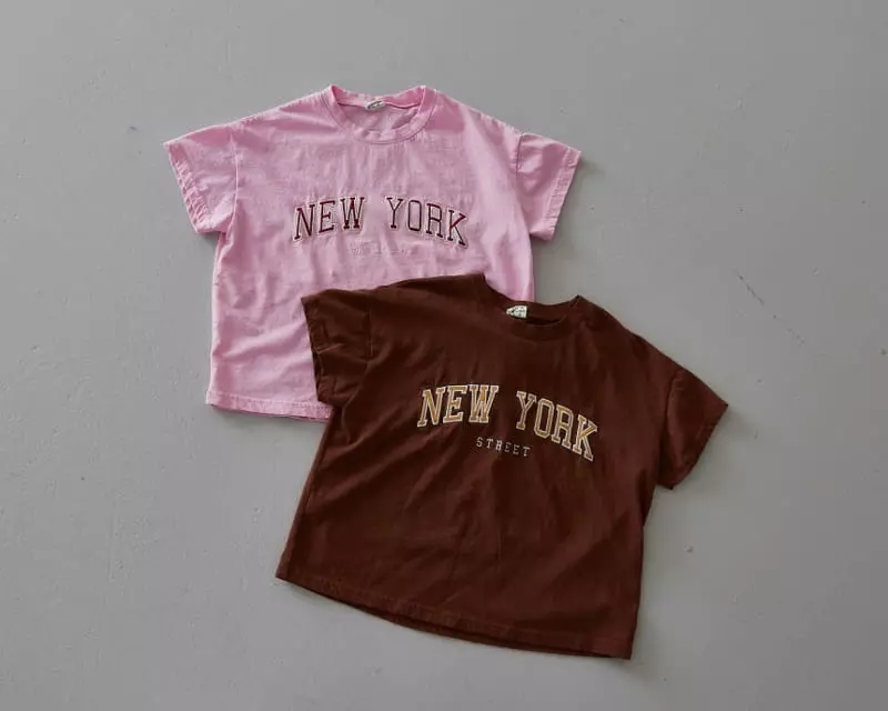 Honeybee - Korean Children Fashion - #toddlerclothing - New York Embroidery Tee