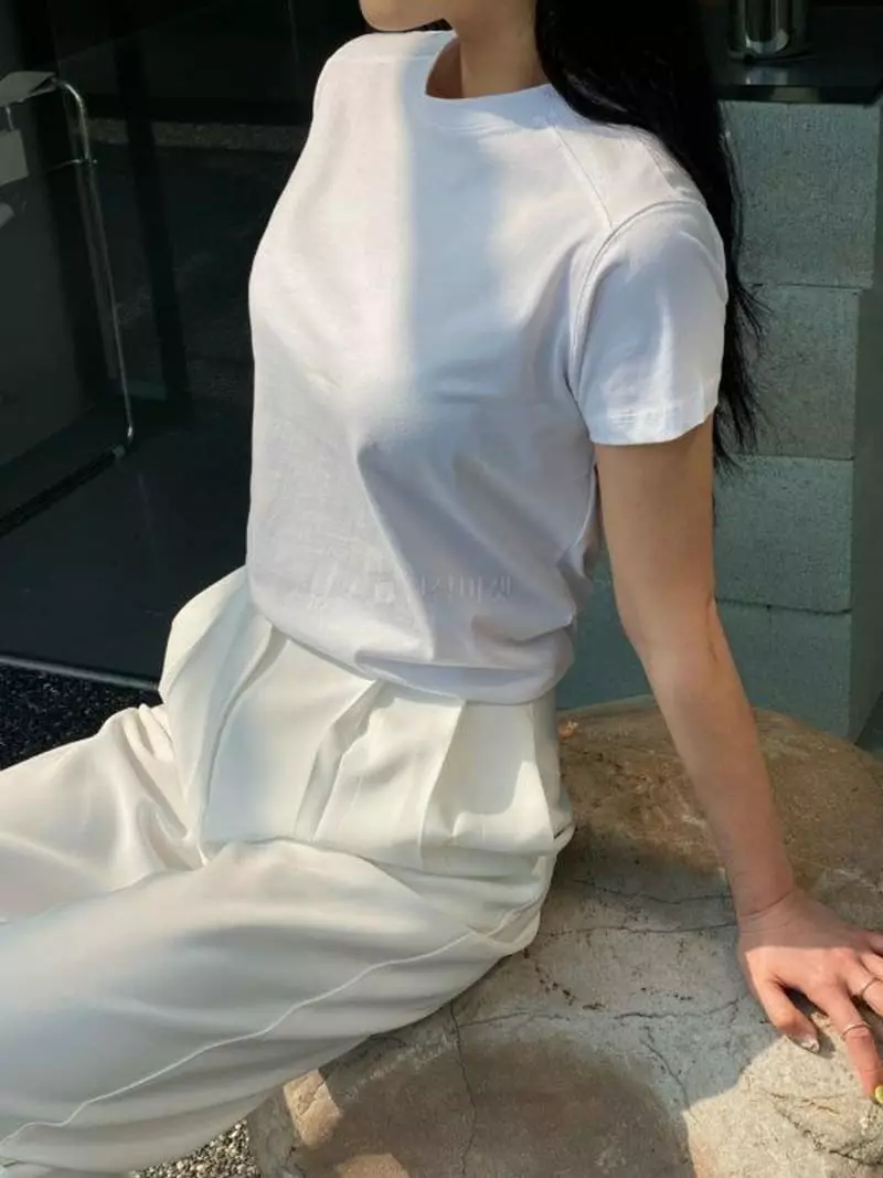 Howl - Korean Women Fashion - #momslook - Shoulder Tee