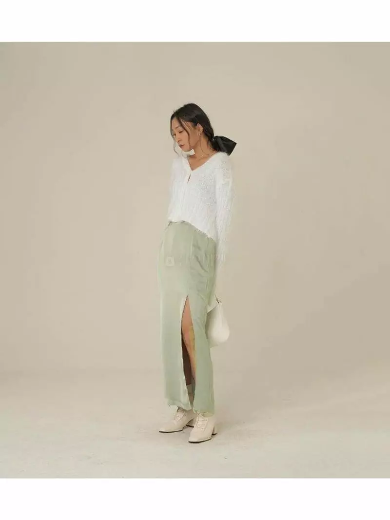 Howl - Korean Women Fashion - #momslook - Spring Satin Skirt - 2