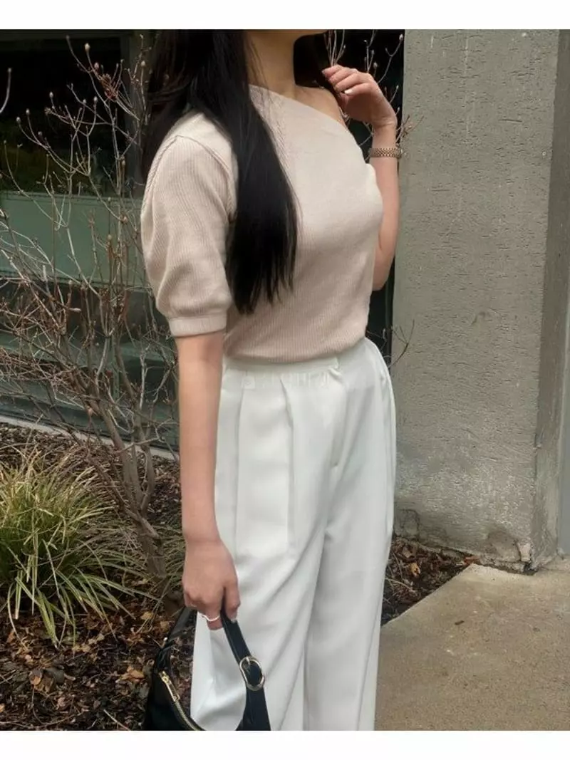 Howl - Korean Women Fashion - #shopsmall - One Shoulder Tee