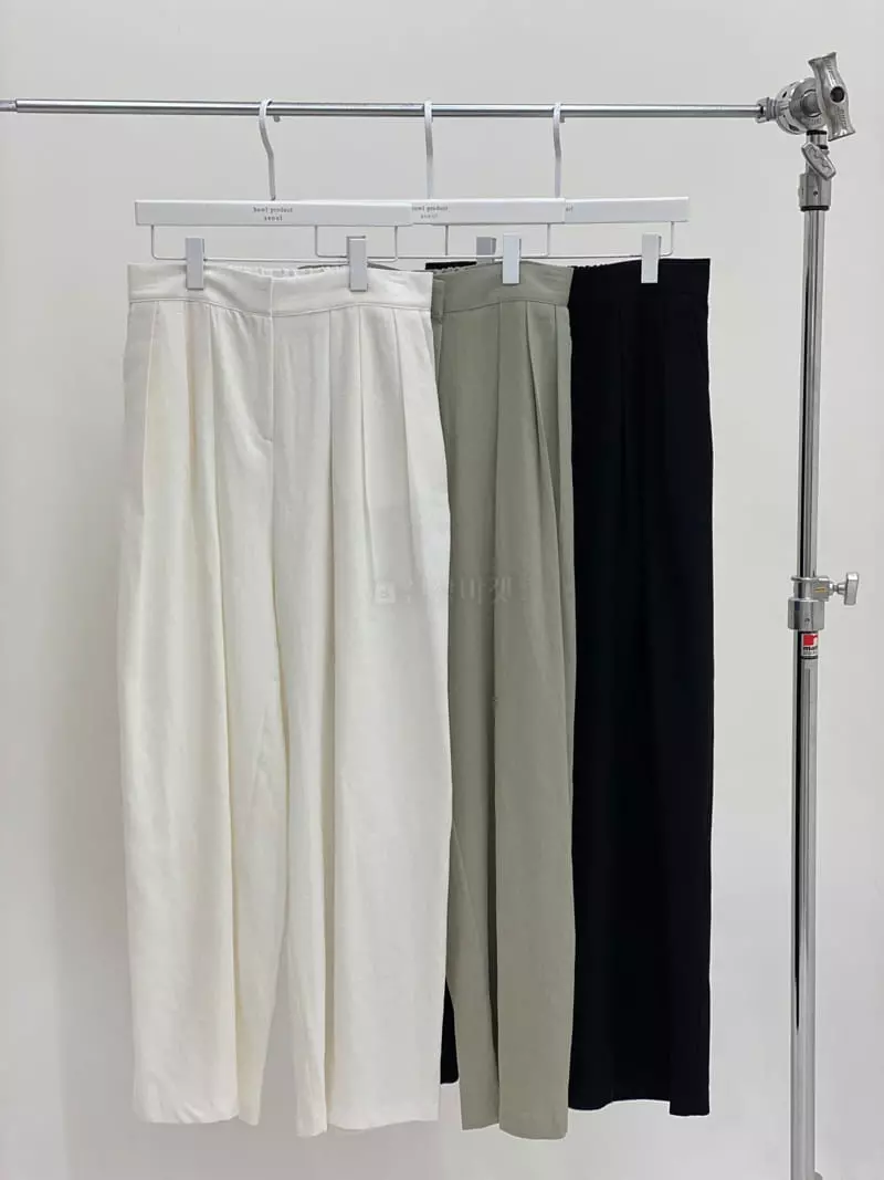 Howl - Korean Women Fashion - #momslook - Wide Two Tuck Pants - 4
