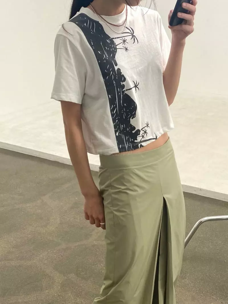 Inni - Korean Women Fashion - #momslook - Palm Tee - 2