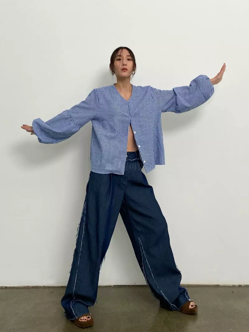 Inni - Korean Women Fashion - #womensfashion - Gobang V Blouse - 4