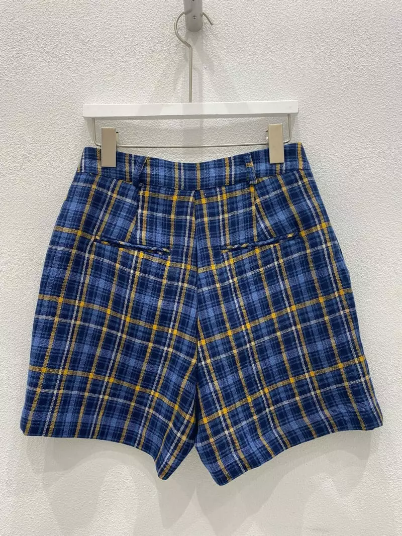 Inni - Korean Women Fashion - #restrostyle - Check Linen Shorts - 3