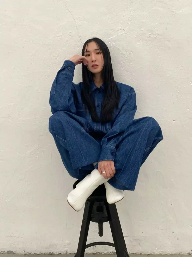 Inni - Korean Women Fashion - #romanticstyle - Denim Set - 3