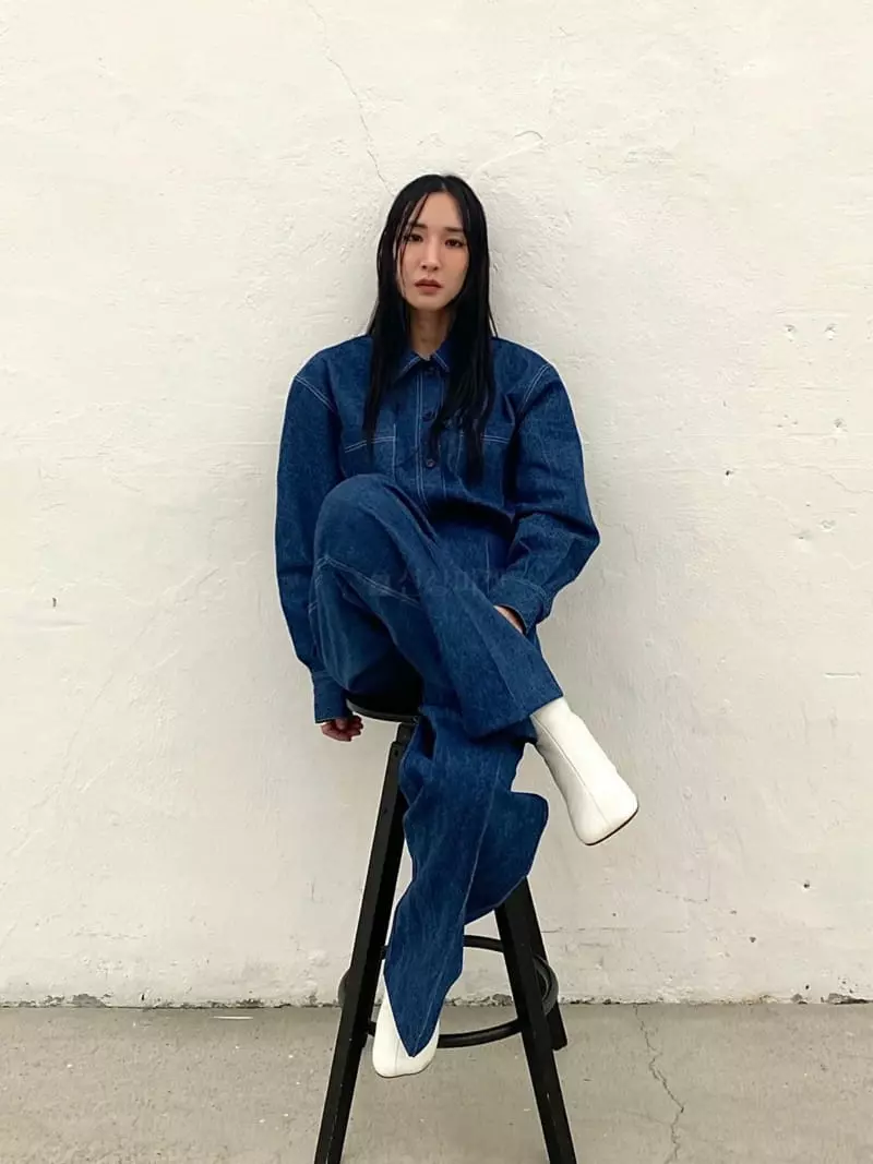 Inni - Korean Women Fashion - #romanticstyle - Denim Set - 4