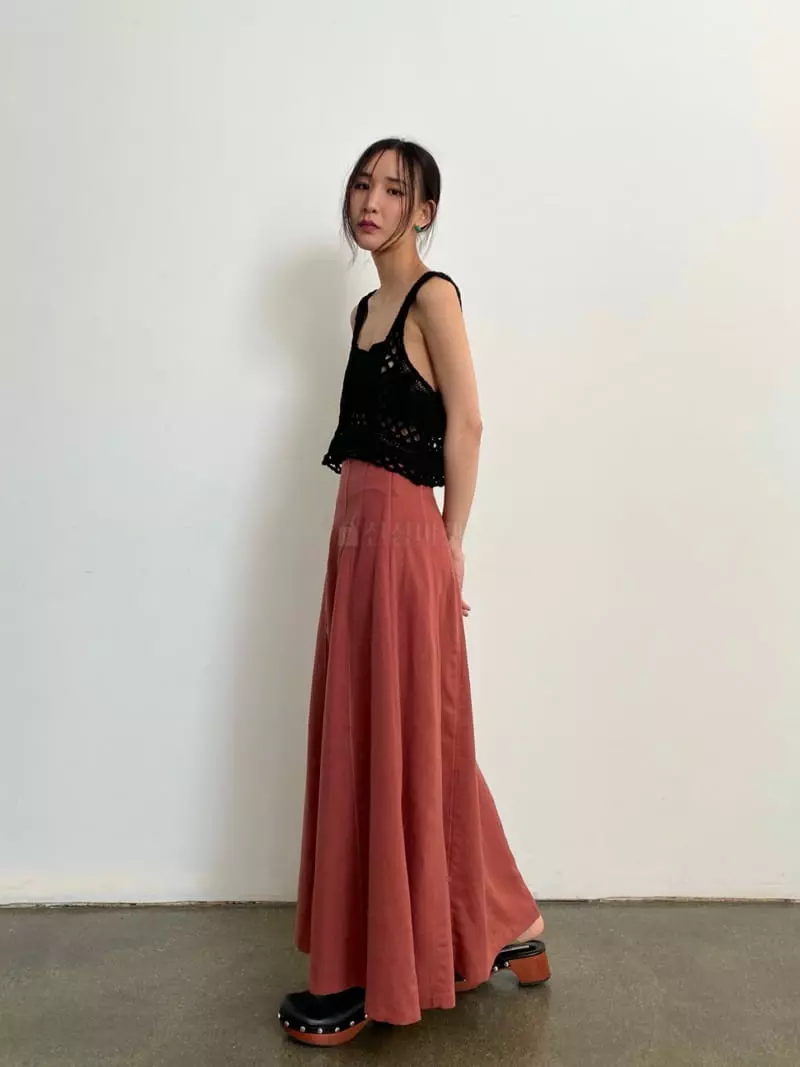 Inni - Korean Women Fashion - #shopsmall - Glam Stitch Skirt