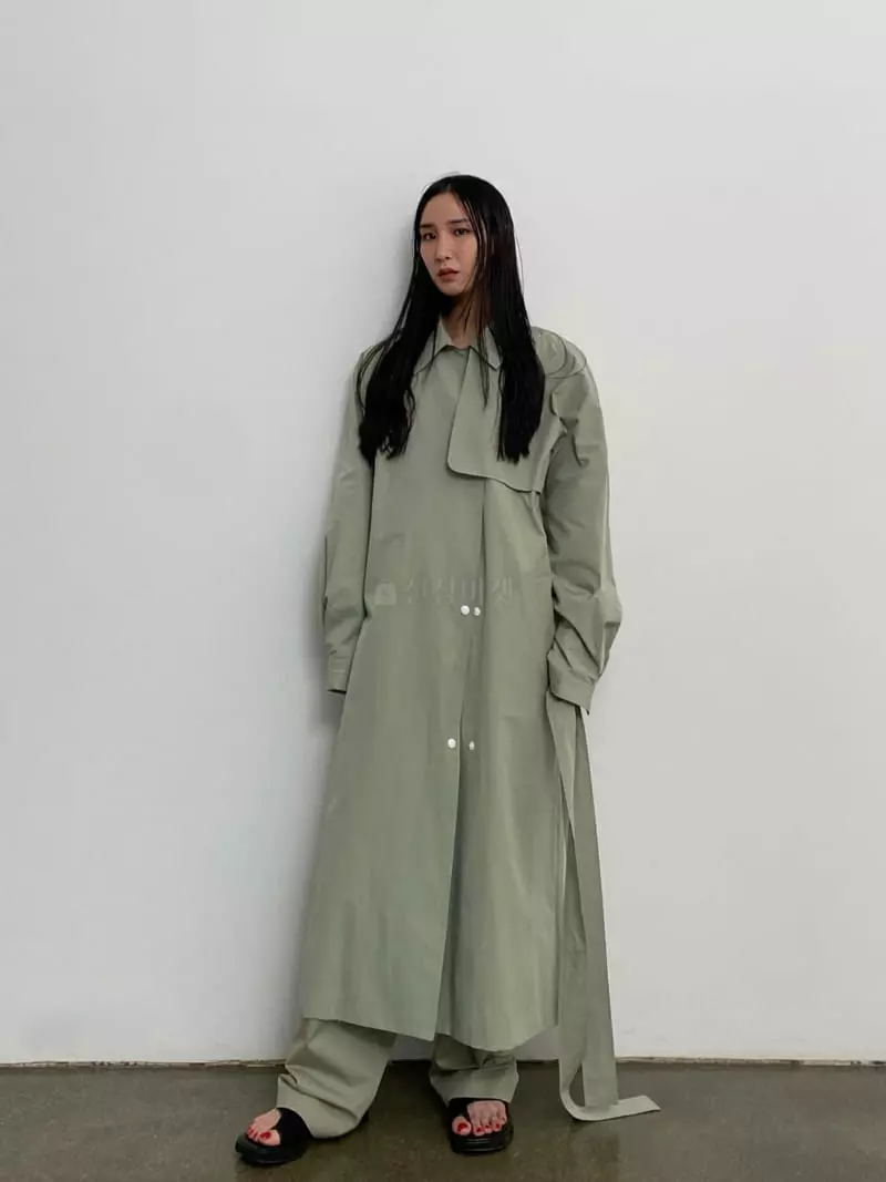 Inni - Korean Women Fashion - #thatsdarling - Wing Truch Coat - 3