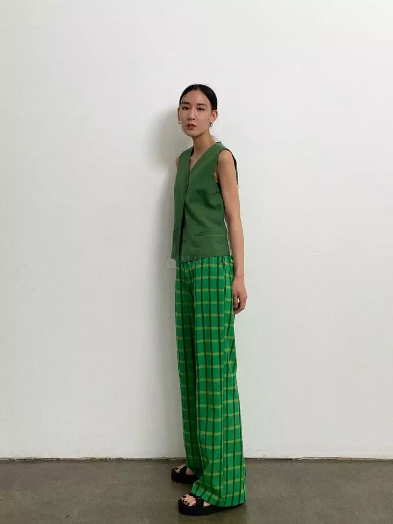 Inni - Korean Women Fashion - #thatsdarling - OB check Pants
