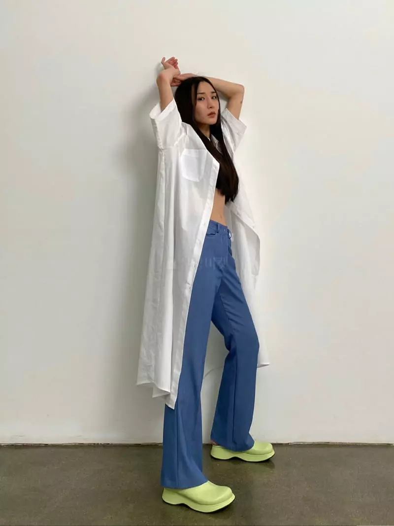 Inni - Korean Women Fashion - #womensfashion - Cool Shirt Long One-piece - 4