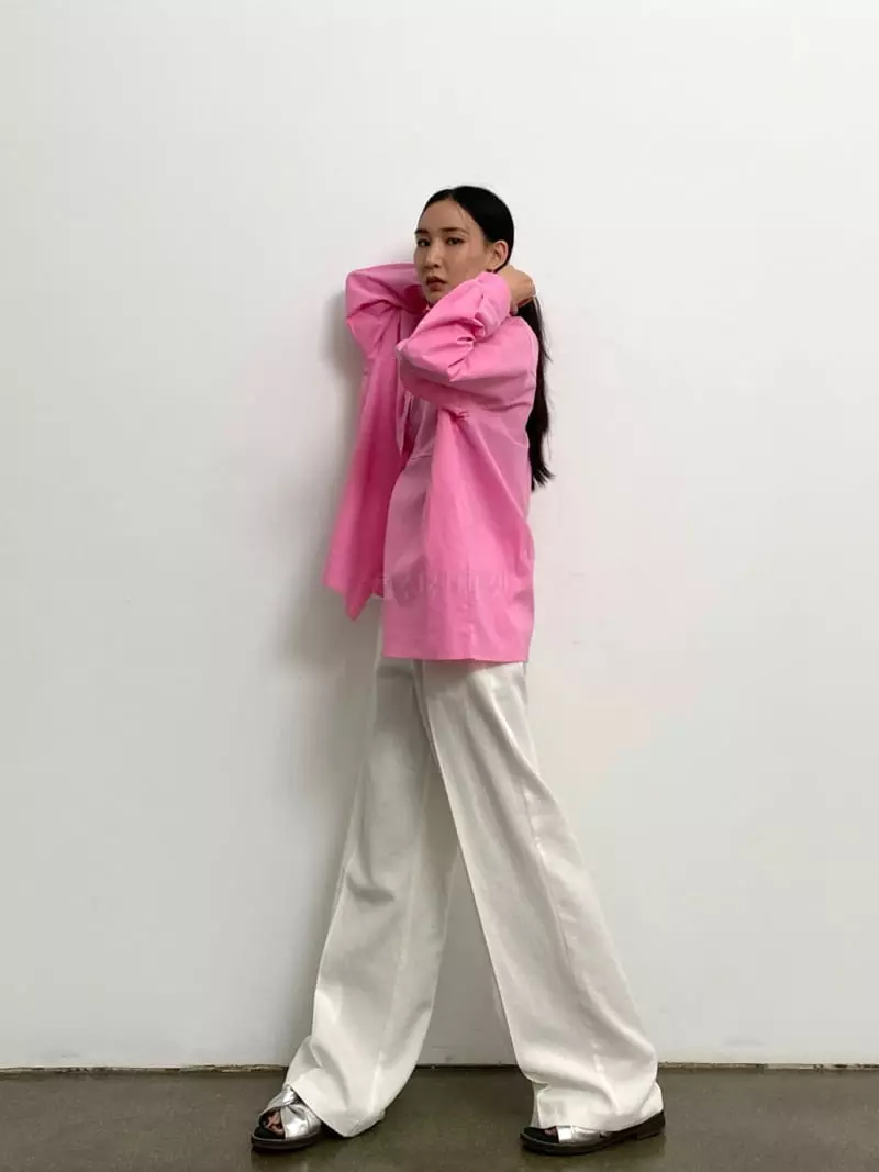Inni - Korean Women Fashion - #vintageinspired - Color Boxy Shirt - 2