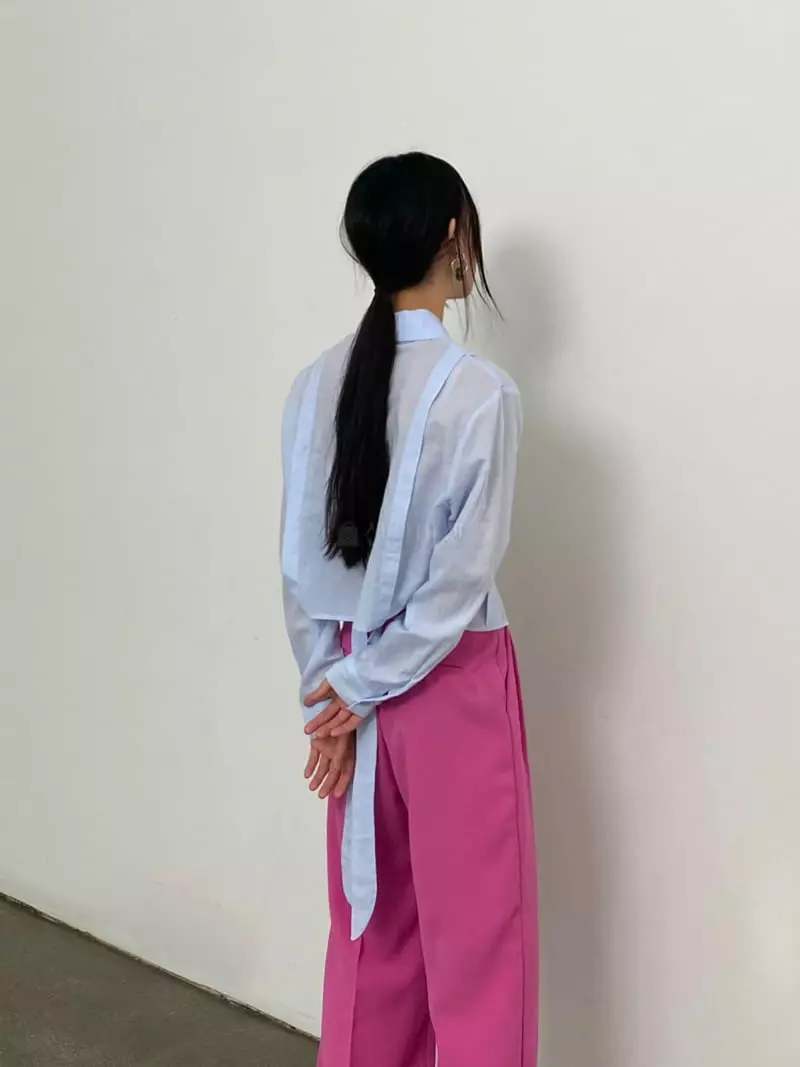 Inni - Korean Women Fashion - #vintageinspired - Rope Blouse - 2