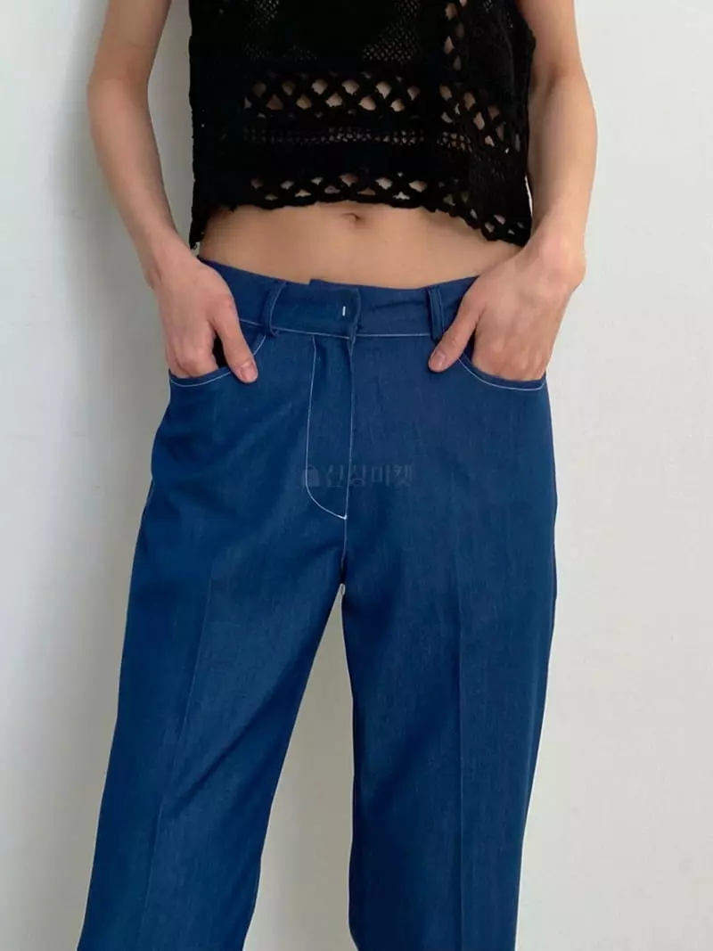 Inni - Korean Women Fashion - #vintageinspired - Row Stitch Pants