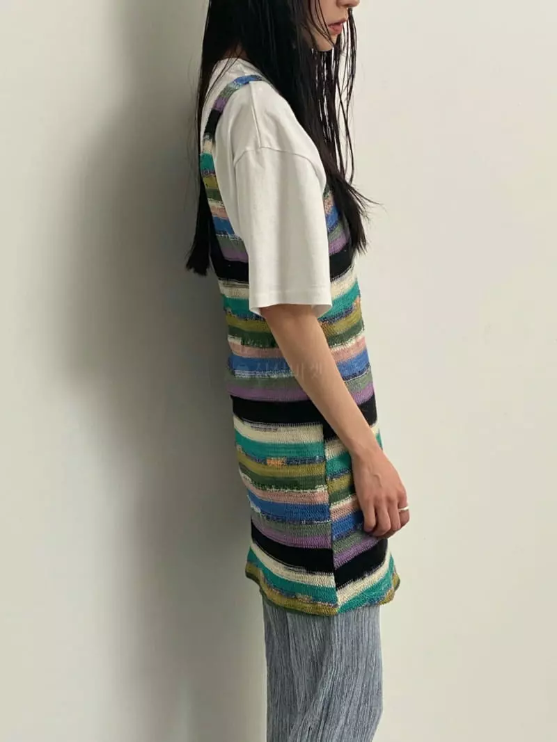 Inni - Korean Women Fashion - #womensfashion - Pale Sleeveless One-piece