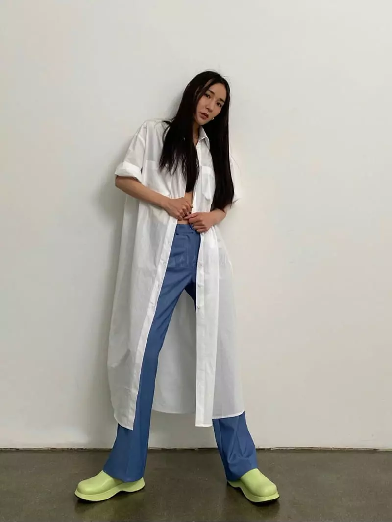 Inni - Korean Women Fashion - #womensfashion - Cool Shirt Long One-piece - 3